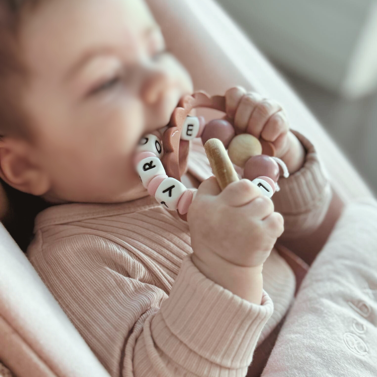 Anneau de dentition perles certifié norme EN71 jouet sécurité notice comment faire soi même DIY